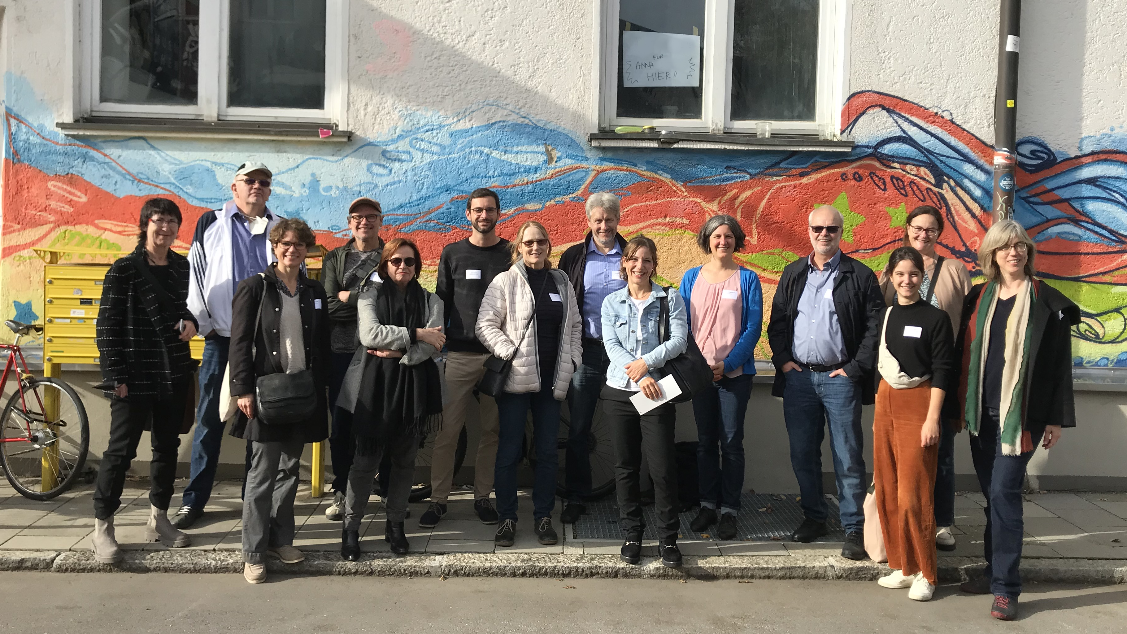 Participants of the URBACT Dialogue in the "Kreativquartier" in Munich.